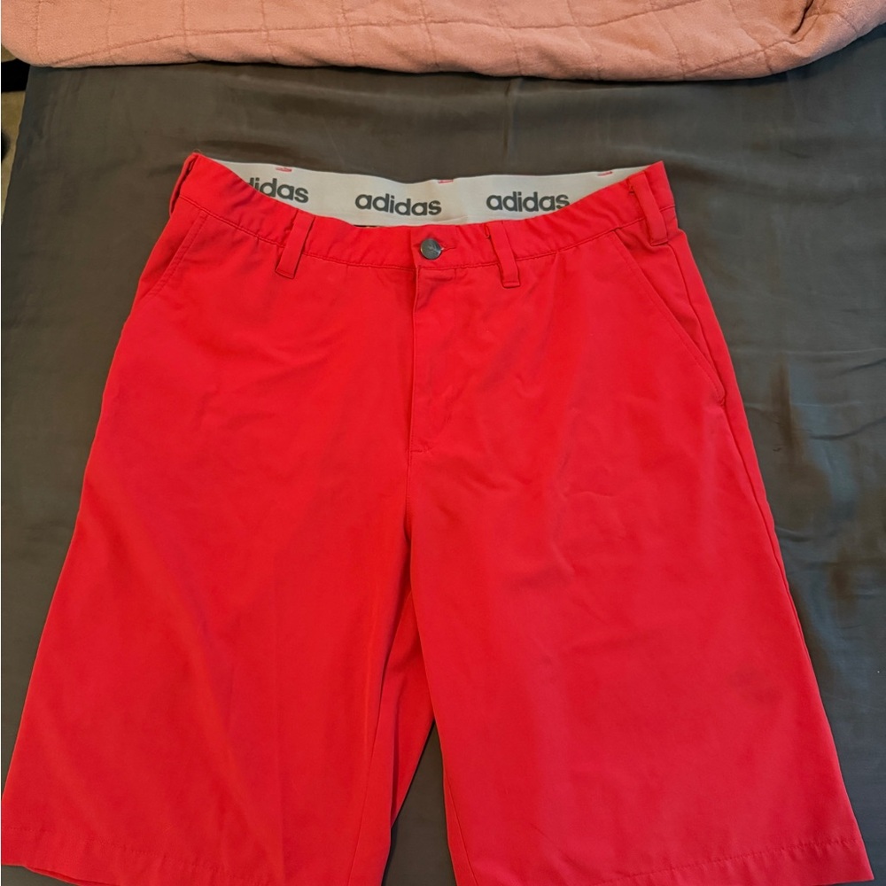 Adidas Men's Red Golf Shorts